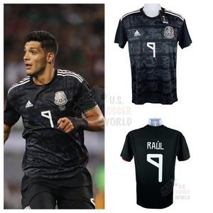Raúl Jiménez #9 Mexico Home Mens Soccer Jersey World Cup